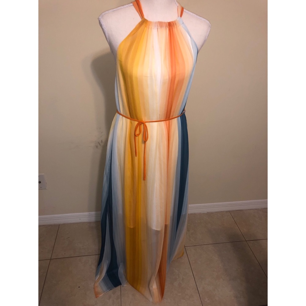 NWT maxi sheer lightweight dress
